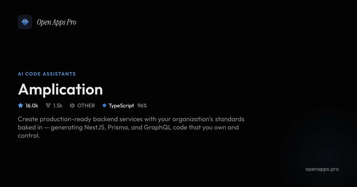 Amplication: AI-Powered Microservice Code Generation