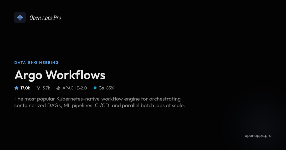Argo Workflows - Kubernetes Container-Native Workflow Engine