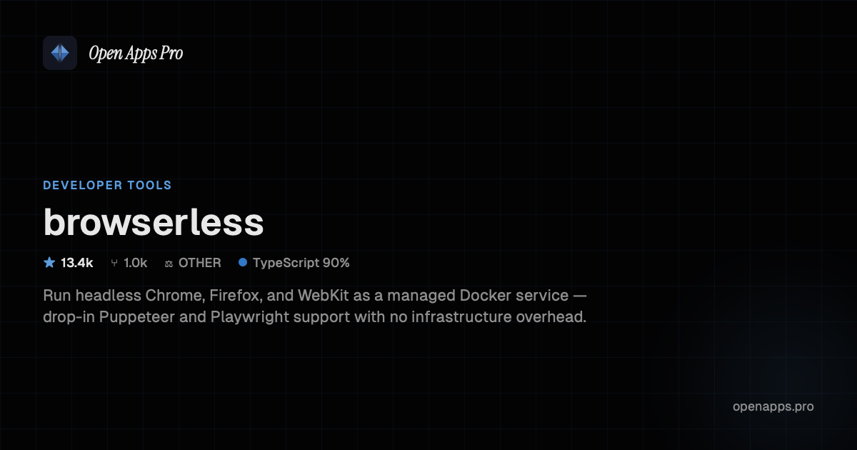 Browserless: Headless browser in Docker for Automation