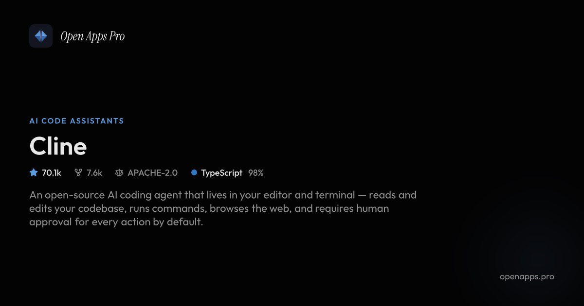 Cline: Open-Source AI Coding Agent for VS Code & CLI