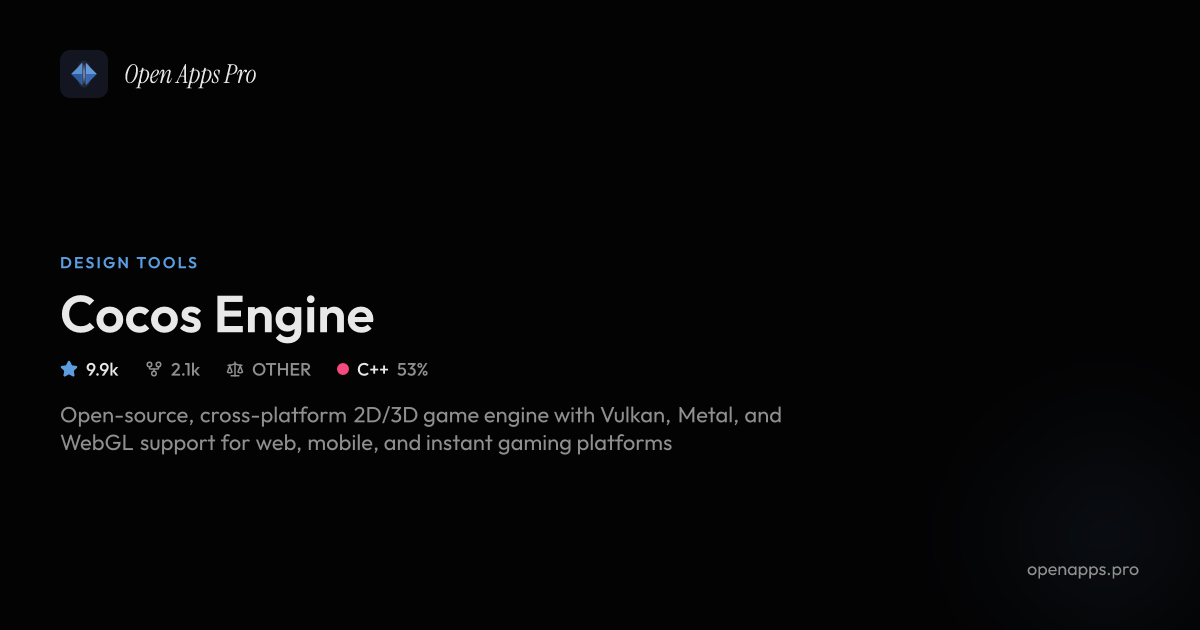 Cocos Engine Open-Source 2D/3D Game Engine for Web & Mobile