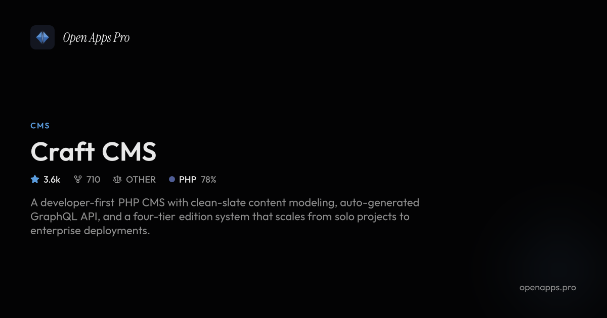 Craft CMS - Flexible PHP Content Management System