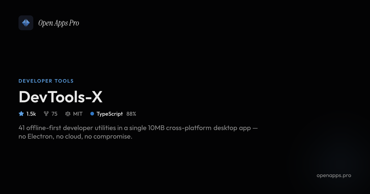 Devware X Gui DevTools-X: Cross-Platform Developer Utilities with Tauri