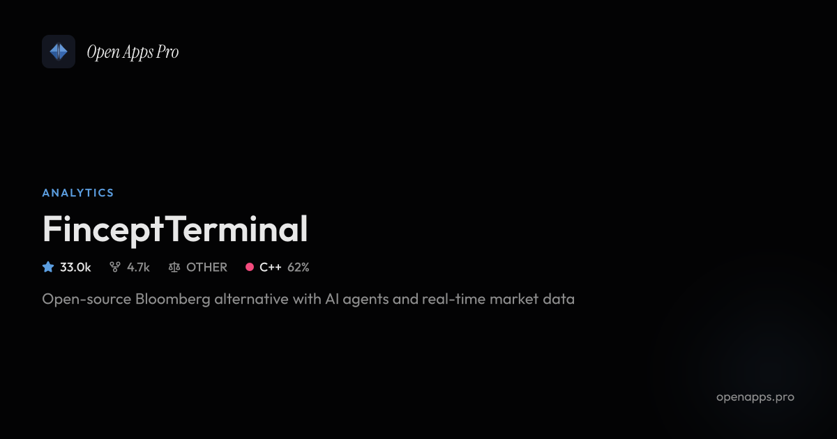Fincraft FinceptTerminal: AI-powered finance, open source