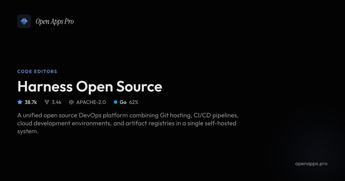 Harness Open Source: End-to-End DevOps Platform with CI/CD