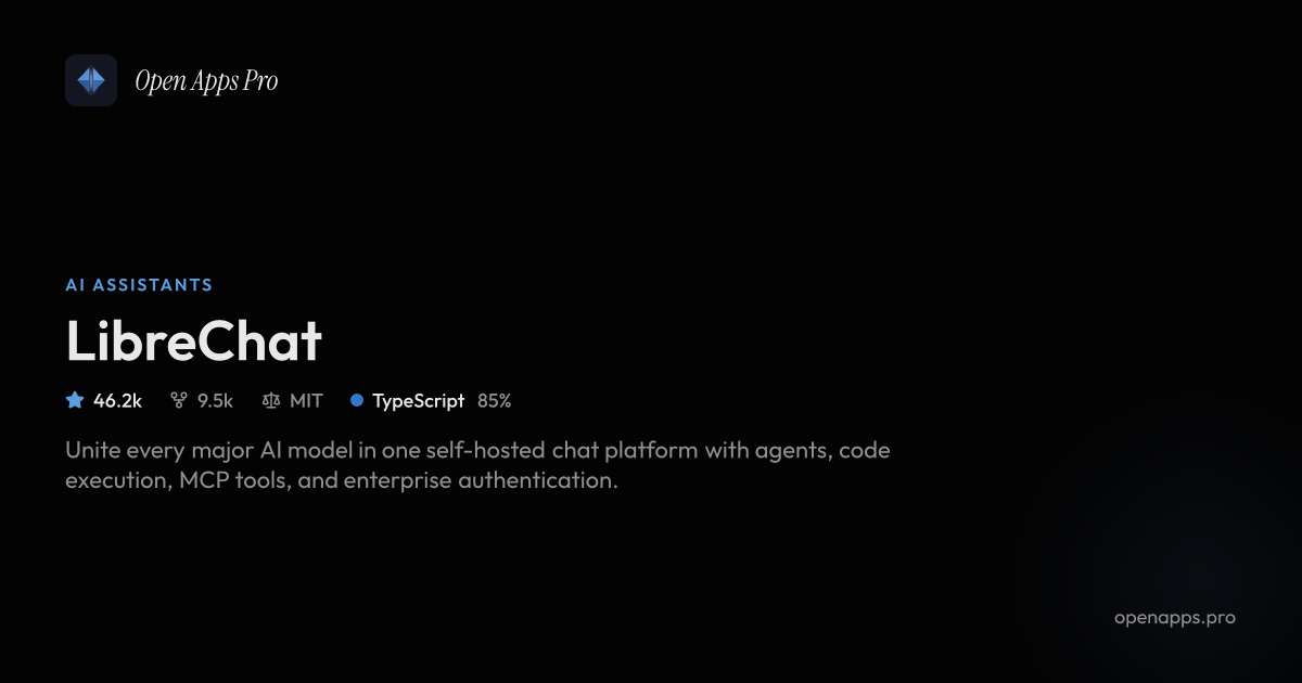 LibreChat: Open-Source ChatGPT Clone with Multi-Model AI