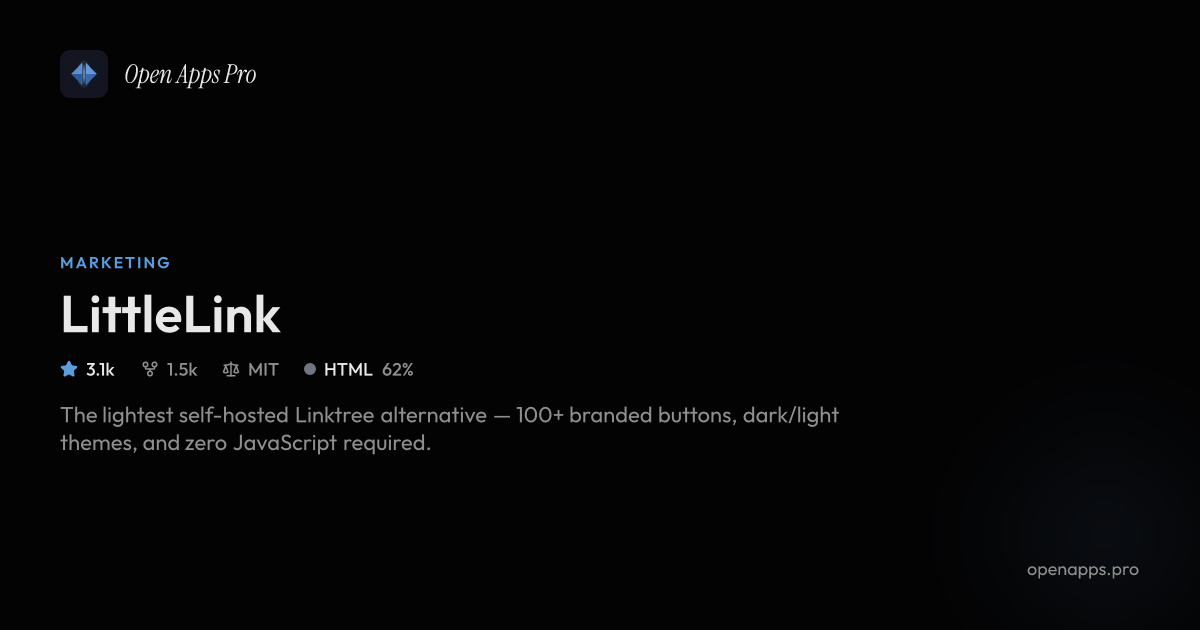 LittleLink: OPen Source Self-hosted Linktree Alternative