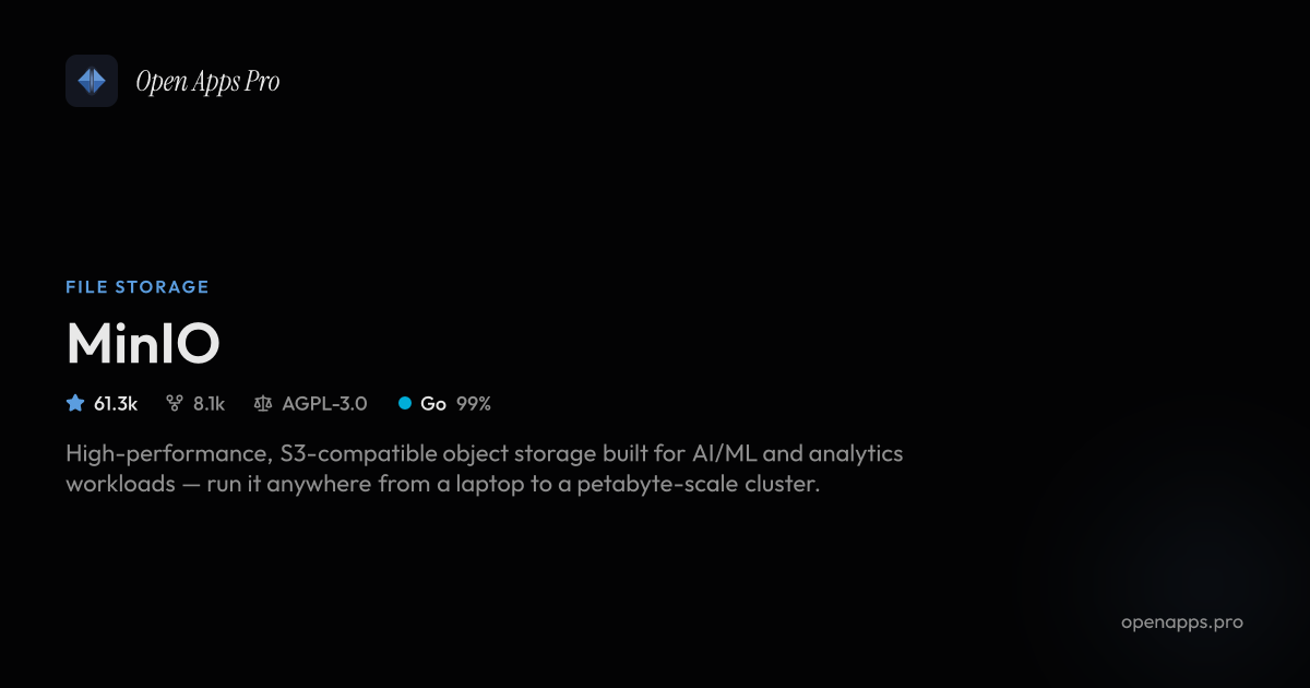 MinIO: S3-Compatible Object Storage for AI/ML Workloads