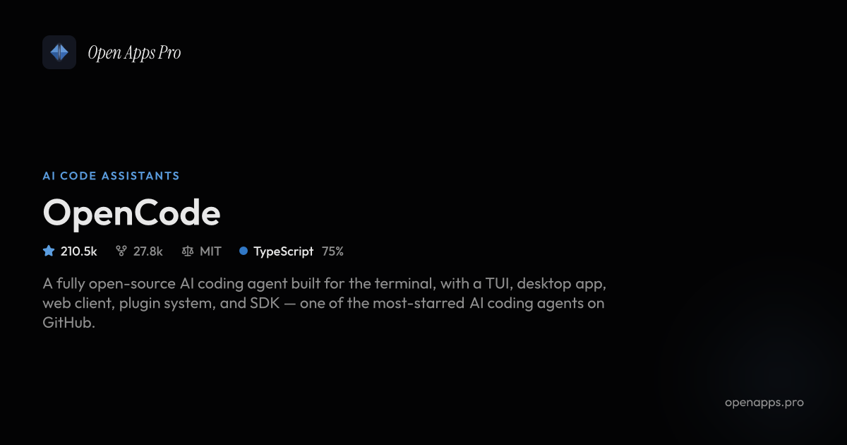 OpenCode: Open-Source AI Coding Agent for the Terminal