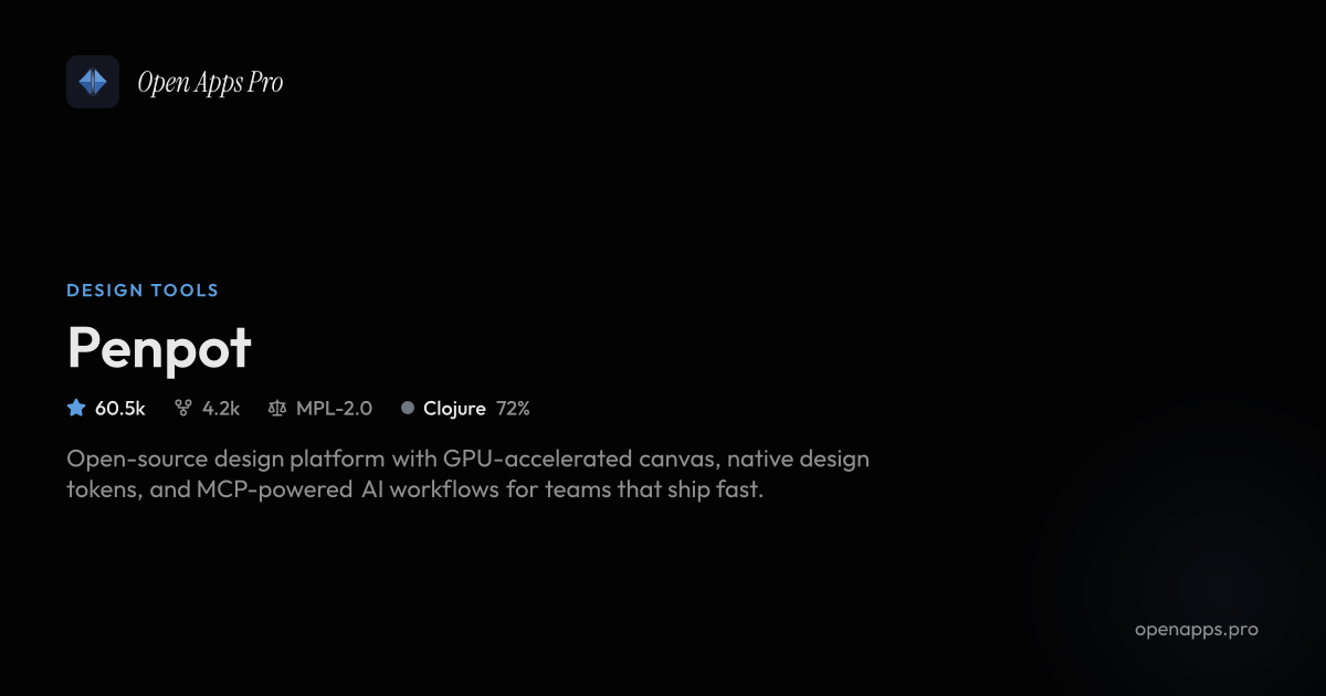 Penpot: Open-Source Design Tool for Design & Code Collab