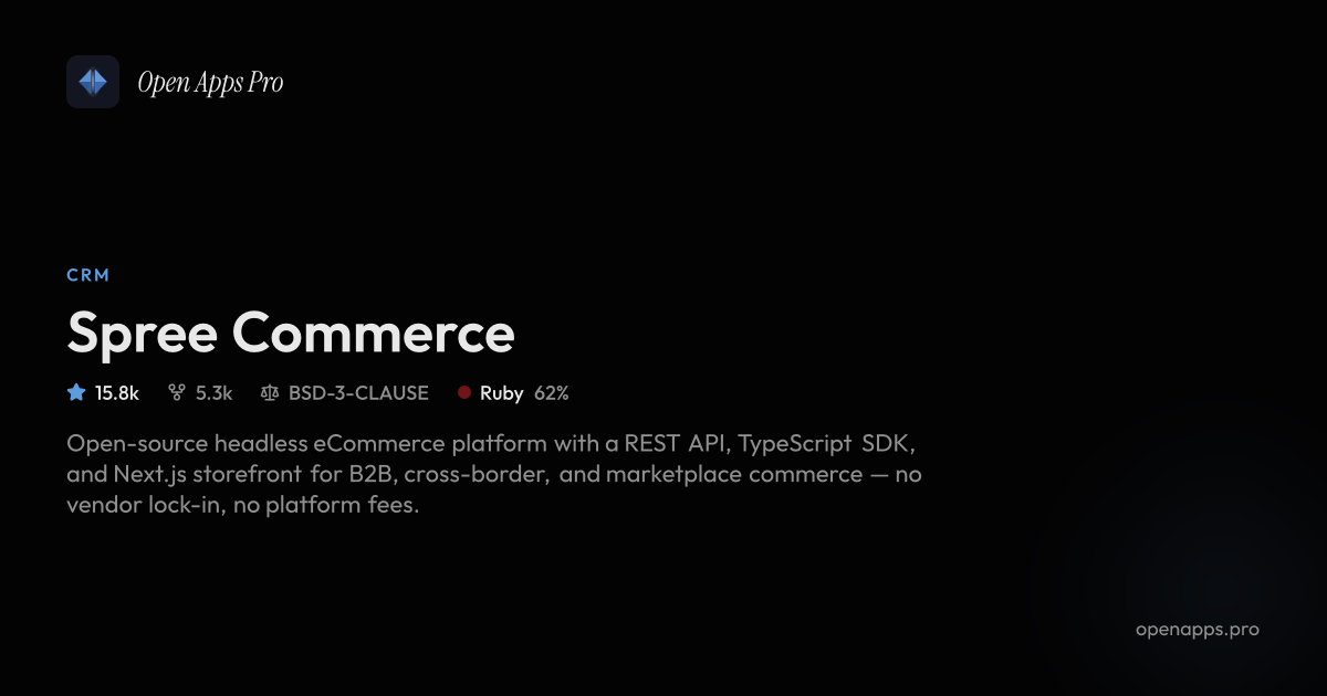 Spree Commerce Open Source Multi-Tenant eCommerce Platform
