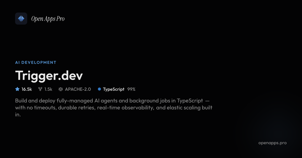 Trigger.dev – Open Source Background Jobs & AI Workflows