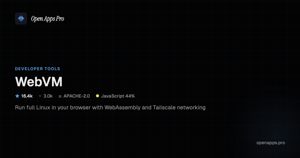 WebVM: Run Linux in Browser with WebAssembly & Tailscale
