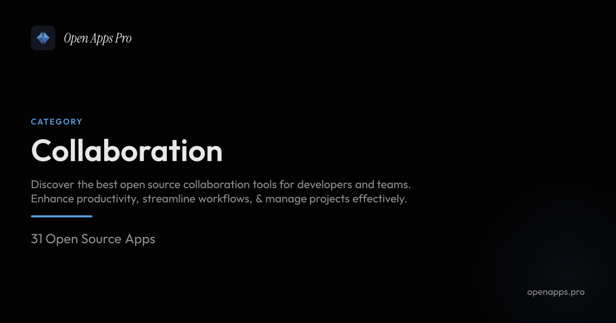 Best Open Source Collaboration For Teams | Open Apps