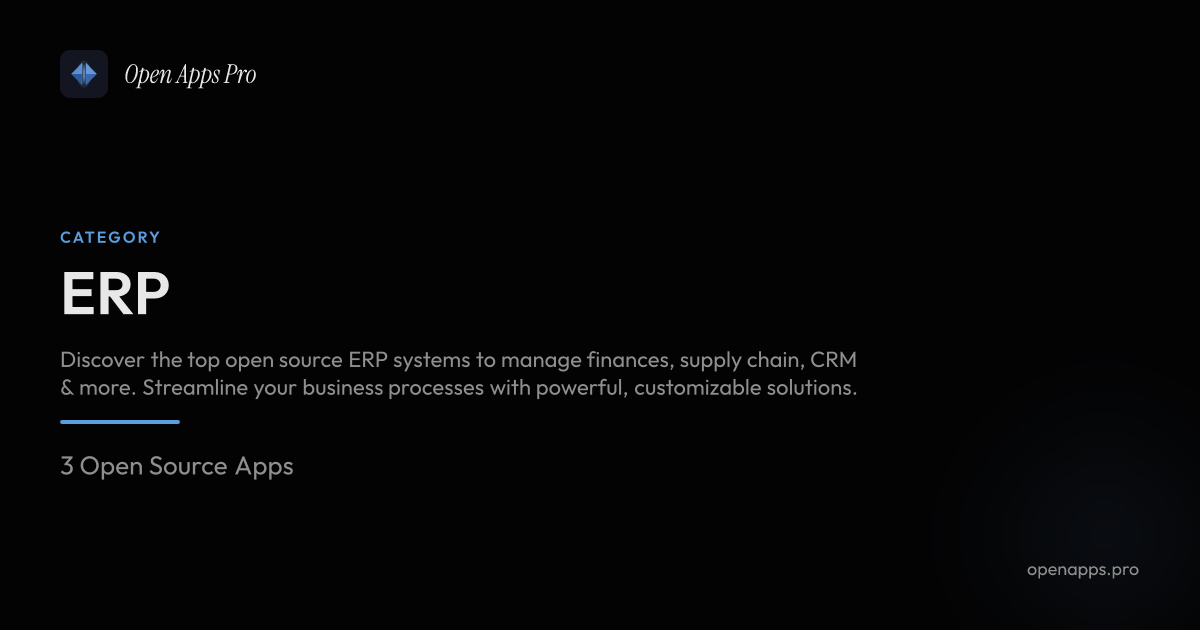 Best Open Source ERP Apps For Startups | Open Apps